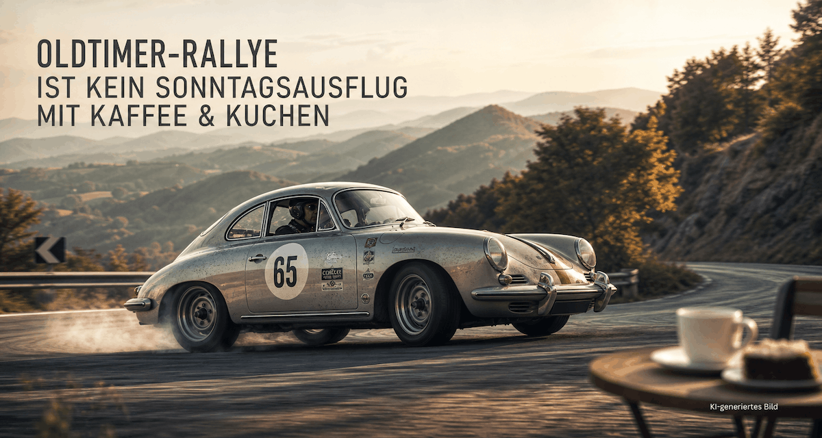 Oldtimer-Rallye als Kaffeefahrt Oldtimer-Rallye mit Kaffee und Kuchen